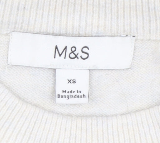 Womens UK Size XS Marks and Spencer Blue Pullover Jumper