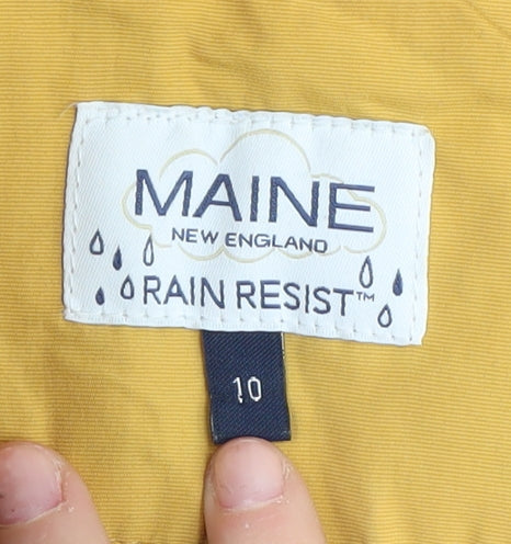 Womens UK Size 10 Maine New England Yellow
