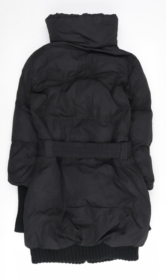 Womens UK Size 6 Amisu Black Puffer Jacket