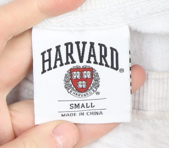 Additional view of Harvard unisex white small logo sweatshirt