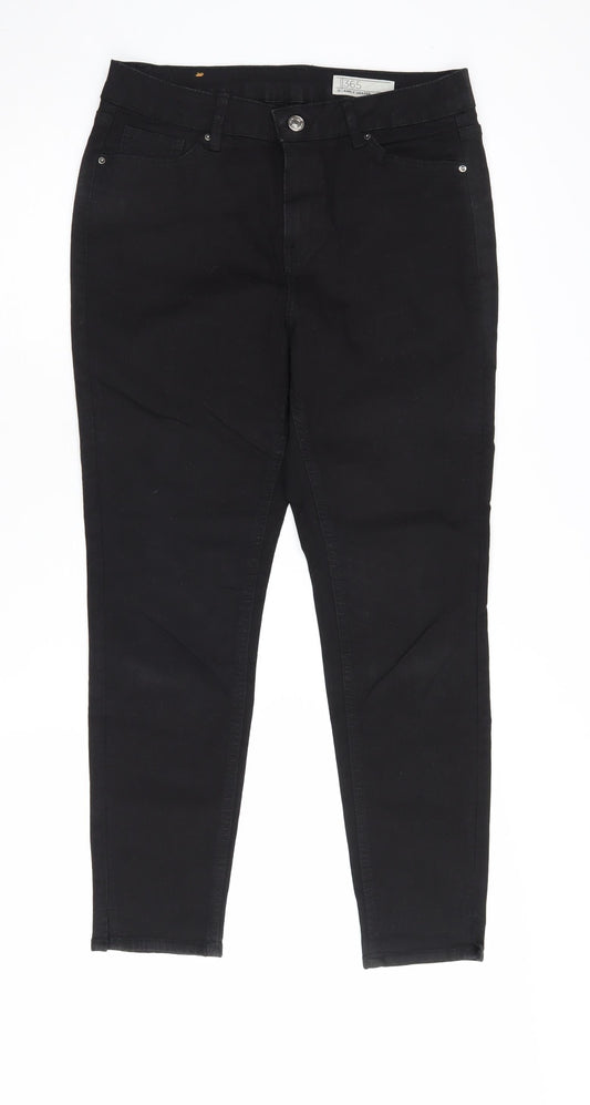Womens UK Size 12 Denim 365 Tapered Black Jeans
