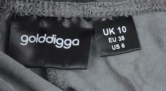 Golddigga Women's Grey Camo Activewear Leggings Size 10