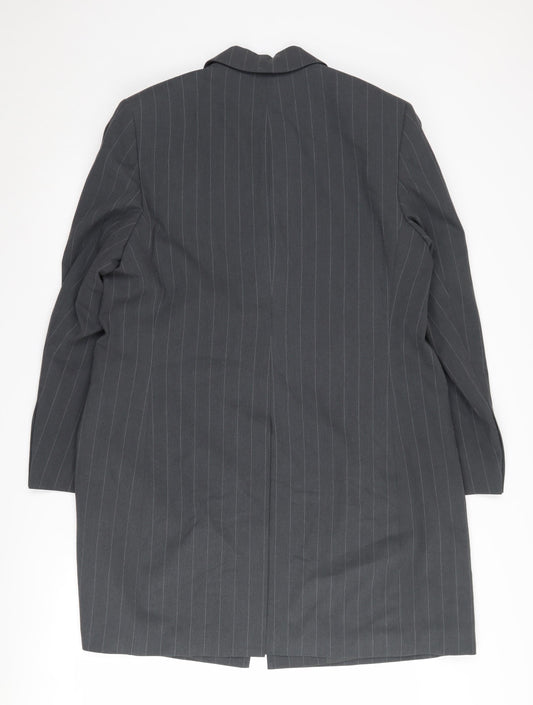 Marks and Spencer Women's Grey Pinstripe Blazer UK 18