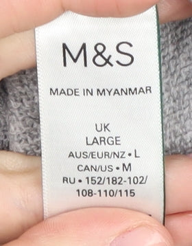 Womens UK Size L Marks and Spencer Grey Jumper