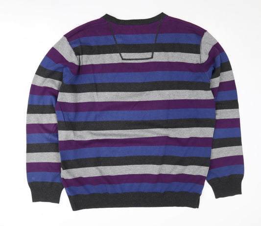 Rocha John Rocha Men's Multicoloured Striped Jumper L