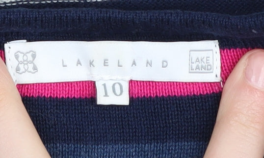 Womens UK Size 10 Lakeland Multicoloured Pullover Jumper