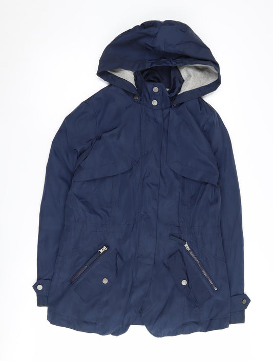 Womens UK Size 10 Debenhams Blue Parka Coat