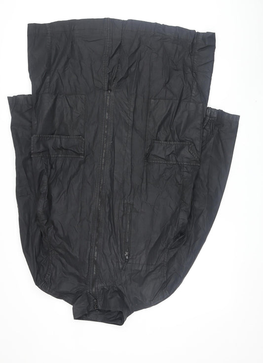 Womens UK Size L French Connection Black Anorak Coat