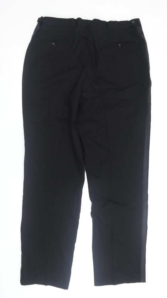 Savoy Taylors Guild Men's Black Dress Pants, Size 36