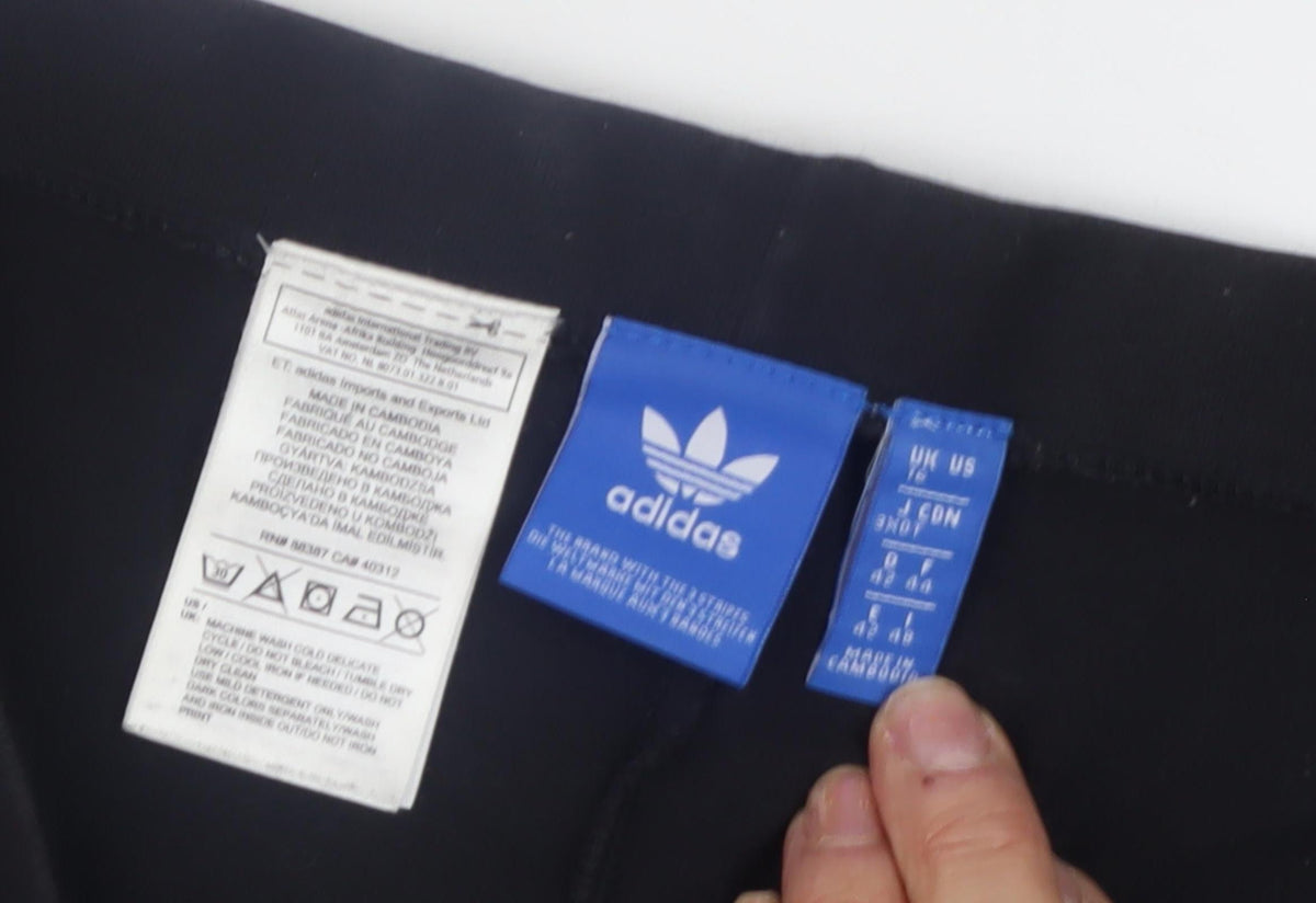 Close-up detail of Adidas Women’s Black Jogger Trousers -, size M