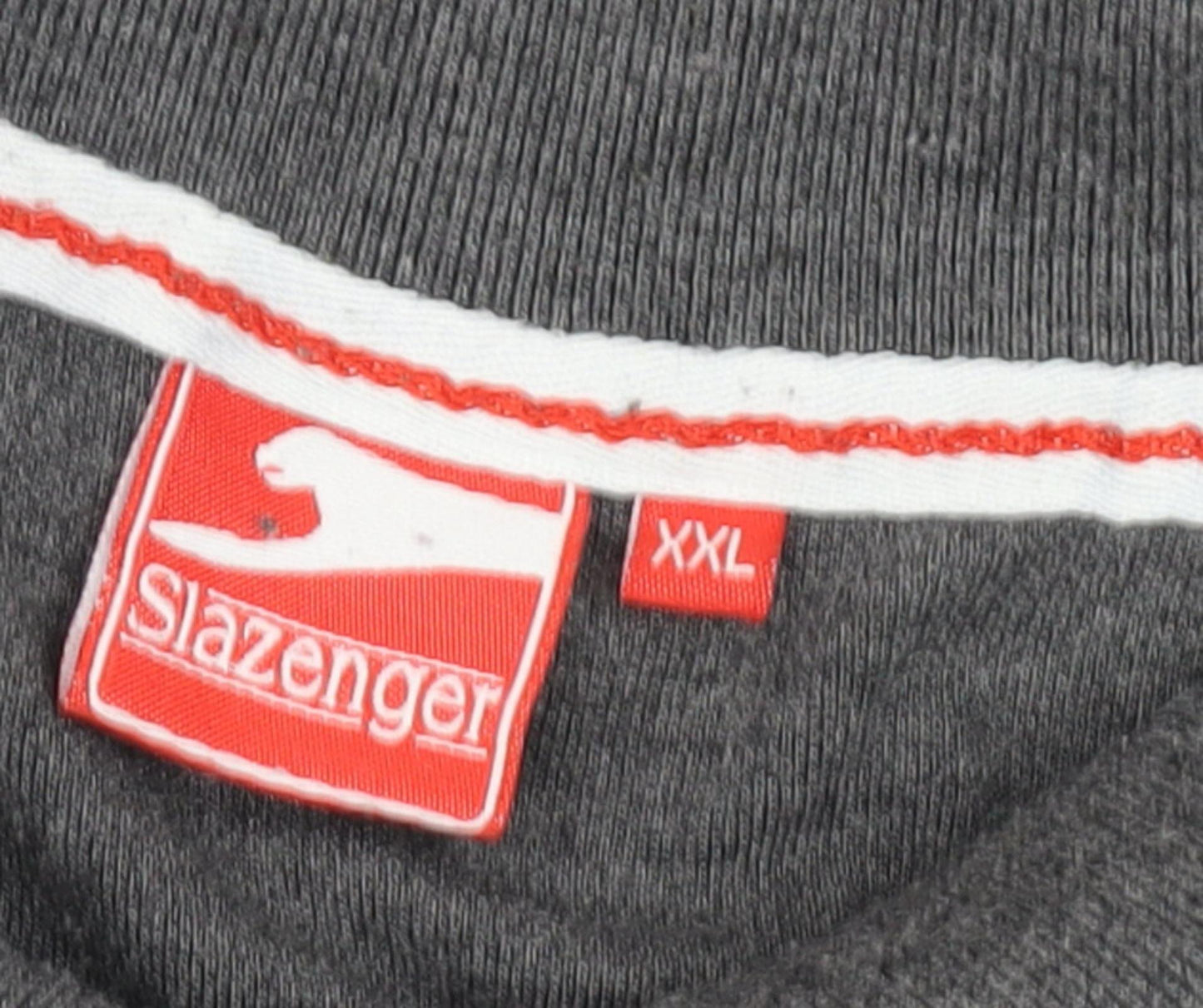 Slazenger Men's Grey Polo, 2XL, Casual Short Sleeve Shirt