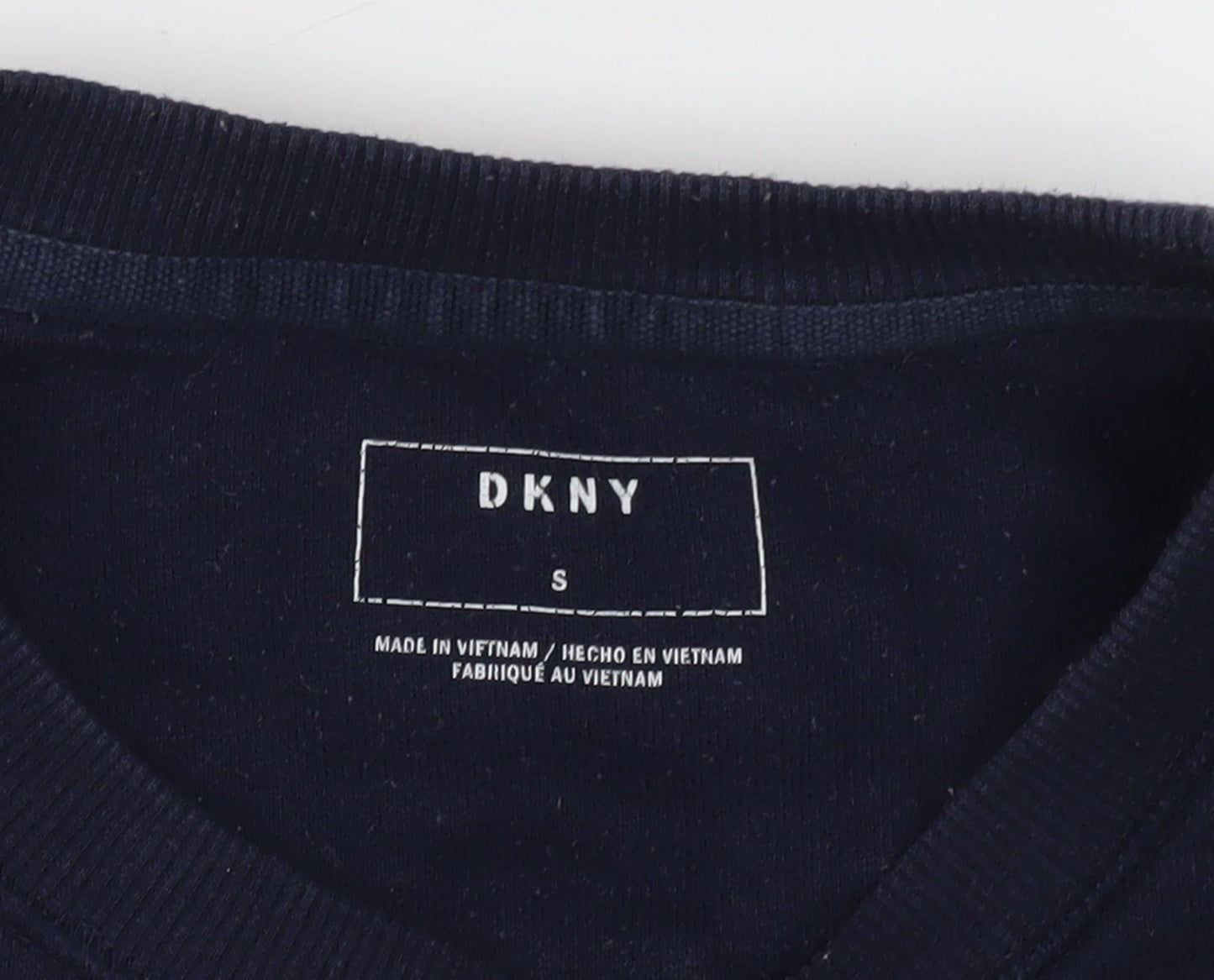 Mens UK Size S DKNY Black Pullover Sweatshirt
