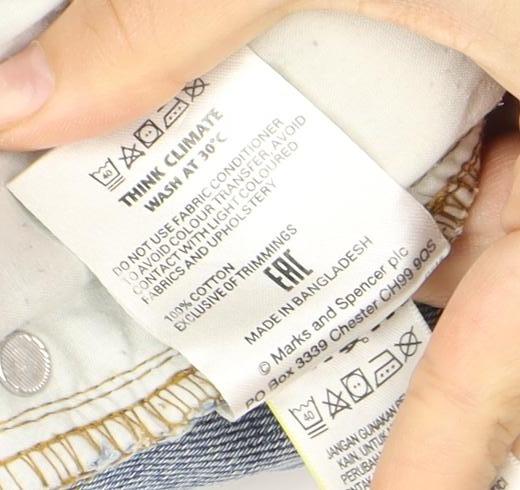 Marks and Spencer Men's Blue Straight Jeans