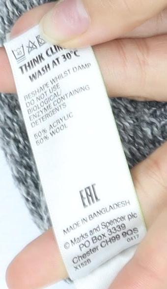 Marks and Spencer Men's Grey Pullover Jumper S