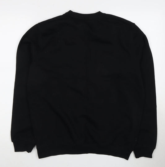 Mens UK Size S FILA Black Pullover Sweatshirt