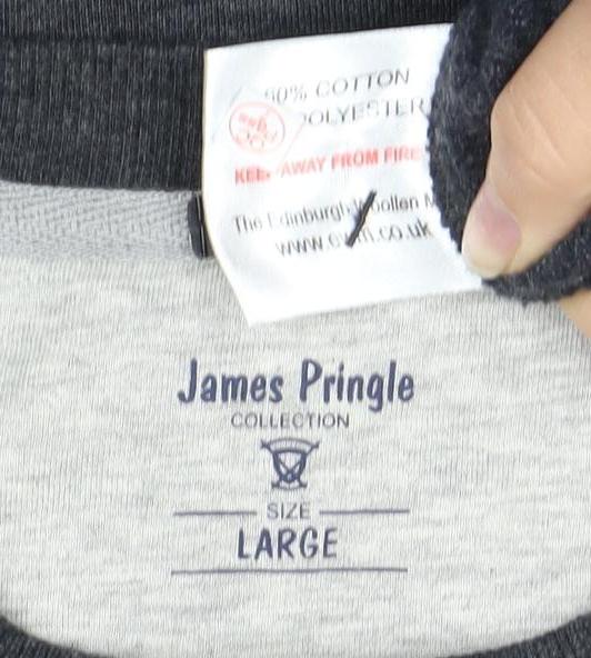 Mens UK Size L James Pringle Multicoloured Pullover Sweatshirt