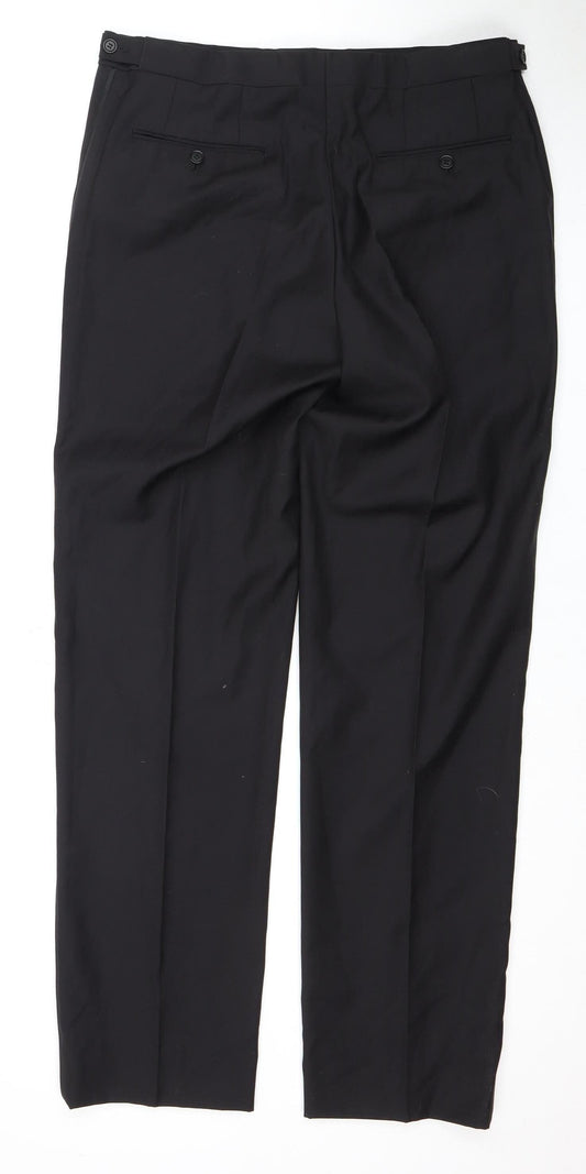 Marks and Spencer Men's Black Dress Pants 34 Regular