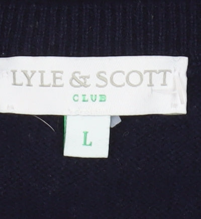 Lyle & Scott Men's Black Wool Vest L