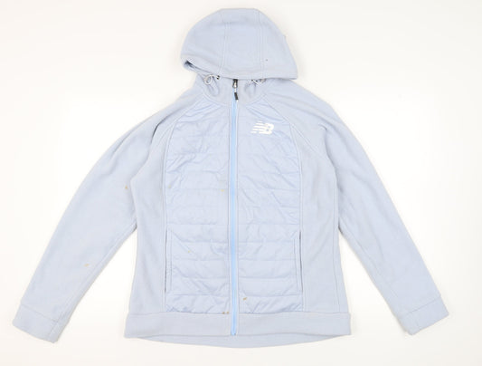 Womens UK Size L New Balance Blue Puffer Jacket