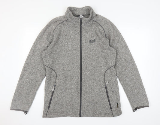 Additional front view of Jack Wolfskin Men's Grey XL Basic Hiking Jacket