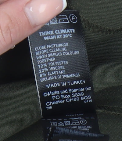 Marks and Spencer Women's Green Pencil Skirt, Size 12