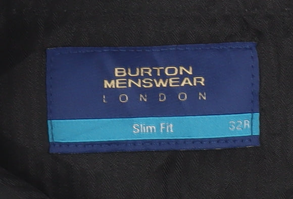 Burton Menswear Men's Grey Slim Fit Dress Pants