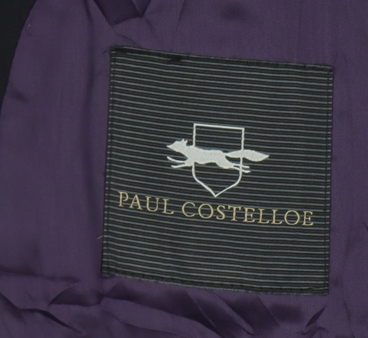 Mens UK Size 44 Paul Costelloe Regular Blue Suit Jacket