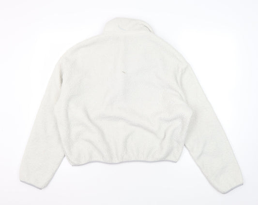H&M Unisex Adult White Fleece Sweatshirt Size 12