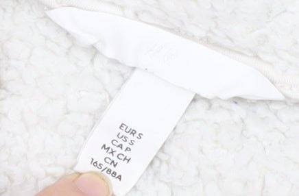 H&M Unisex Adult White Fleece Sweatshirt Size 12