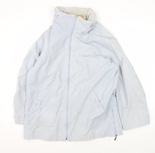 Womens UK Size 14/16 Daxon Blue Anorak Coat