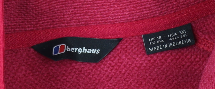 Berghaus Women’s Pink Henley Sweatshirt Size XL