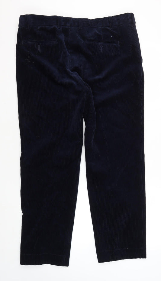 Marks and Spencer Men's Blue Corduroy Trousers 38/29