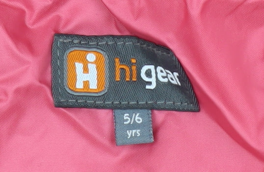 Hi Gear Girls Pink Rain Coat 5-6 Years Hooded Lightweight Jacket