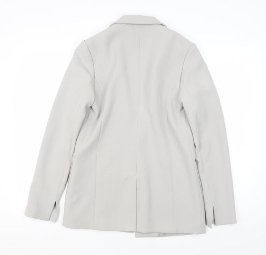 Next Women's Grey Blazer Suit Regular Fit Size 8
