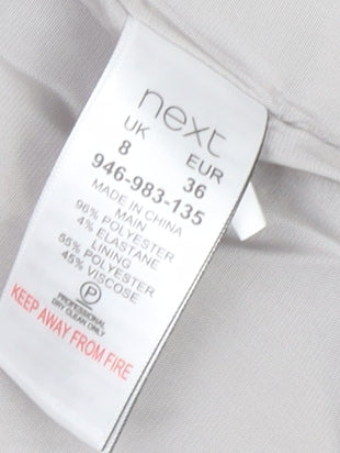 Next Women's Grey Blazer Suit Regular Fit Size 8