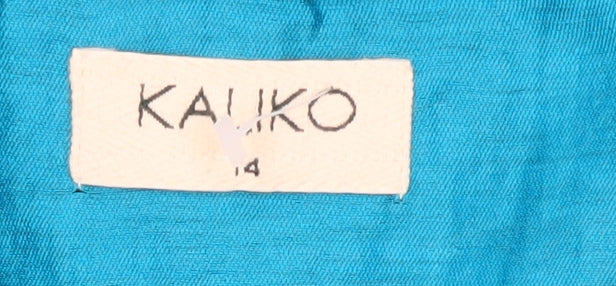 Kaliko Women's Blue Blazer, Size 14, Long Sleeve