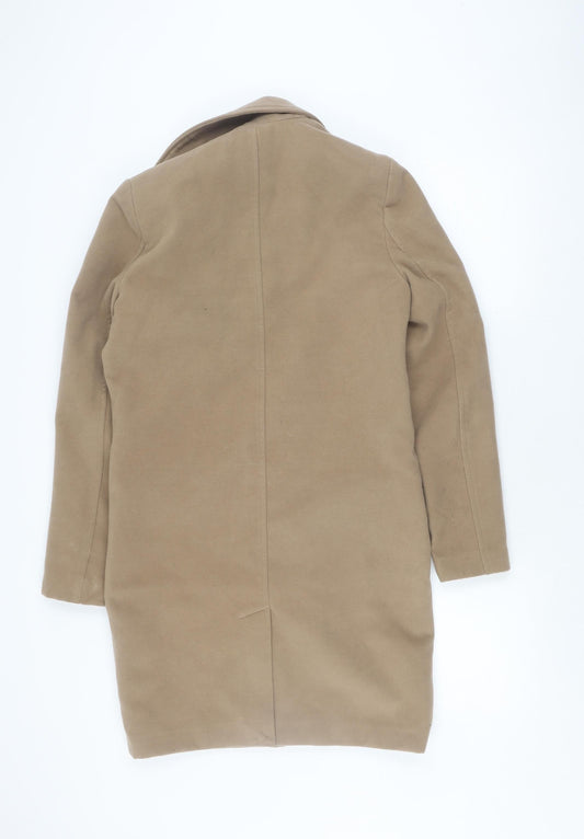 Mens UK Size XS boohooMAN Beige Overcoat