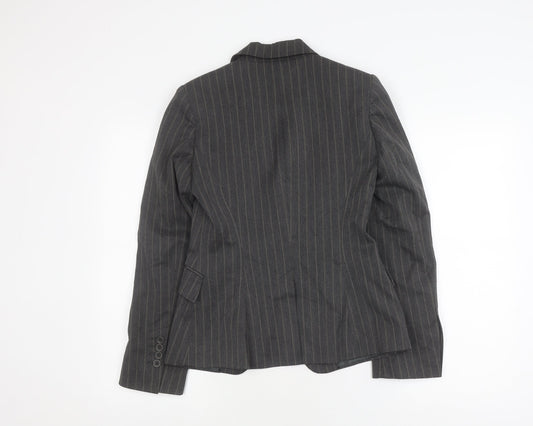 Warehouse Grey Pinstripe Women's Blazer Size 8