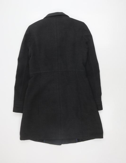 Zara Men's Grey Pea Coat Medium Double-Breasted Winter