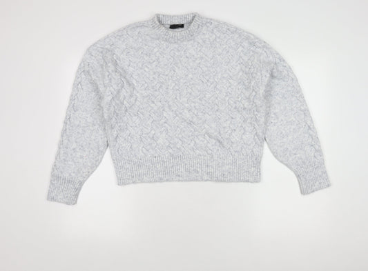 Womens UK Size M New Look Grey Pullover Jumper