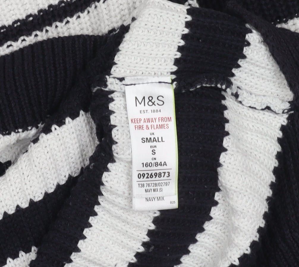 Womens UK Size S Marks and Spencer Black Pullover Jumper