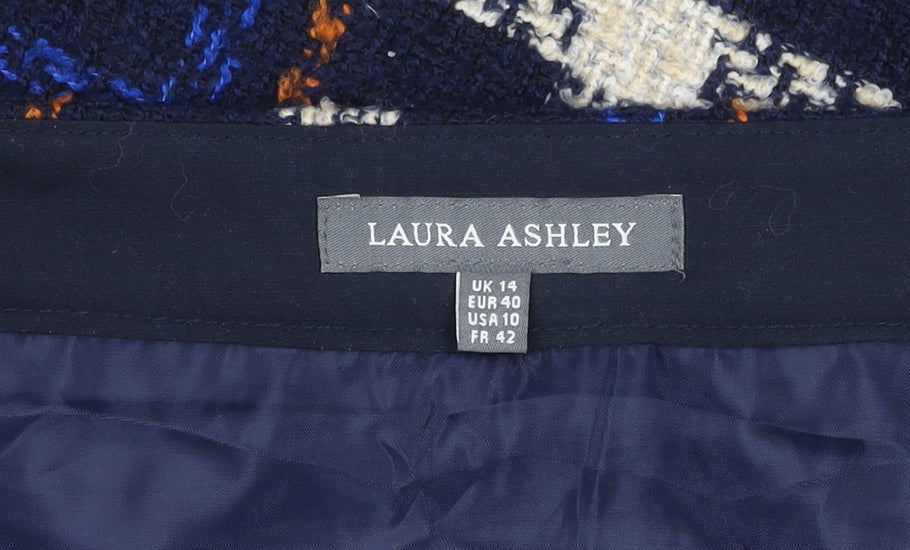 Laura Ashley Women's Multicoloured Check Skirt 14