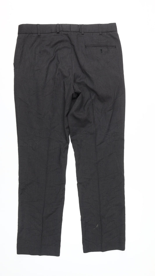 Burton Men's Black Dress Pants, Size 36R, Formal Trousers