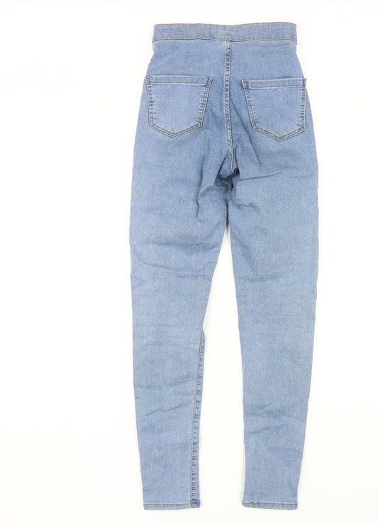 Topshop Women Blue Skinny High Rise Jeans Size 25