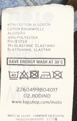 Topshop Women Blue Skinny High Rise Jeans Size 25