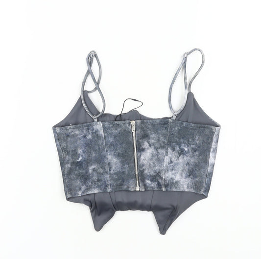 Bershka Women's Grey Camisole Top M