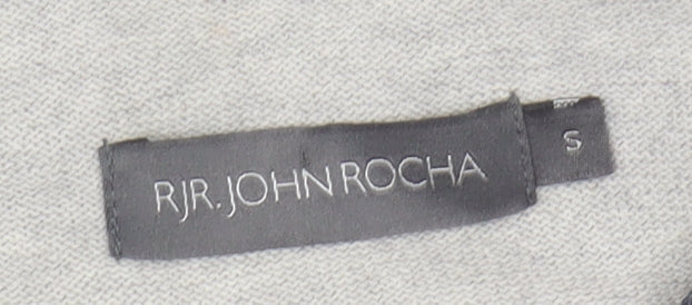 RJR.John Rocha Men's Grey Blue Striped Pullover Jumper S