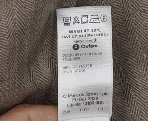 Womens UK Size 18 Marks and Spencer Brown Trousers