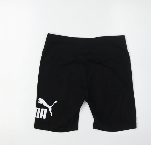 Puma Women's Black Biker Shorts, Size M, Gym & Running