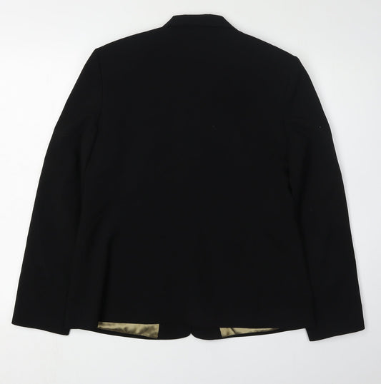 BHS Women's Black Blazer Size 14 Regular Fit